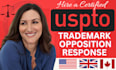 provide us, uk, ca trademark opposition response