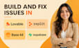 build fix replit ai app replit website deploy lovable base44 rocket new bolt new