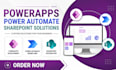 build custom powerapps, power automate and sharepoint solutions