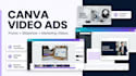create canva video ads, social media reels, editable promo video design