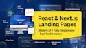 build a modern responsive react nextjs landing page