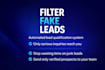develop a lead qualification agent that filters fake leads