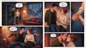 draw creative erotic comic, oc comic, comic book, pinup girl, comic illustration