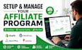 setup your shopify or wordpress affiliate program with goaffpro or awin