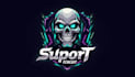 do awesome skull head esport mascot logo design