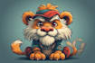 draw custom cartoon mascot for you