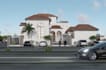 cgi estate property render,mansion exterior,3d villa,rooftop terrace, courtyard