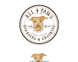 do mascot dog and pet grooming logo design