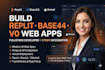 build replit base44, stripe integration v0 vercel web app ui fullstack developer