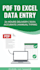 do urgent pdf to excel data entry in 24 hours