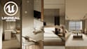 create a photorealistic architectural visualization or walkthrough in ue5
