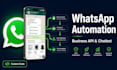 build whatsapp business API automation and chatbot