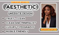 aesthetic website, luxury website design, minimalist website, modern website