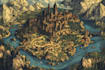 illustrate medieval fantasy and sci fi maps