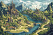 a custom battle map for dnd, fantasy, rpgs