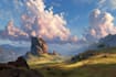 do fantasy background and landscape