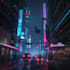 create art in cyberpunk style