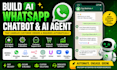 build whatsapp ai chatbot whatsapp web API automation manychat n8n ai agent bot