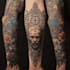 create custom skull tattoo illustration