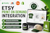 setup shopify pod etsy print on demand store printify, printful, gelato