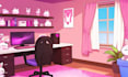 draw anime background art illustration for vtuber stream