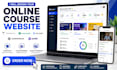 design your thinkific, teachable, kajabi or learnworlds course website
