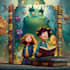design a professional cartoon book cover