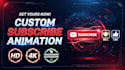 create eye catching youtube subscribe and bell animation