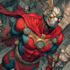 create epic comic style superhero character art