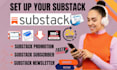 setup substack account substack newsletter to boost substack subscribers