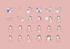 design unique, simple and modern custom icons set