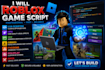 roblox game script, lua scripter, vfx, gui, develop obbies tycoons roleplay rpgs