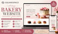 design squarespace bakery website cake business website dessert website