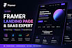 framer website design no code landing page saas website expert