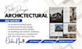 design architectural floor plan, site plan, portfolio and 3d exterior rendering