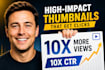 create ai youtube thumbnails with high CTR design