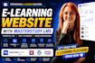build wordpress elearning lms website with masterstudy lms educational website