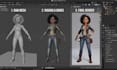bento rig model character avatar mesh body and animesh for second life, opensim