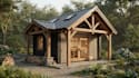 design 3d frame shed and custom timber