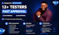 do 12 real testers for fast google play app testing