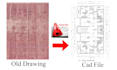 convert PDF, sketch, image to autocad drawing