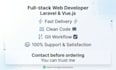 develop laravel vue js web application