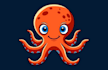 design octopus water style mascot logo design