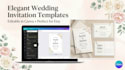 design editable canva wedding invitation templates for etsy
