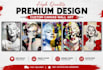 design canva wall art, printable paper wall and anything using canva design
