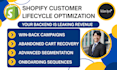 optimize shopify customer lifecycle, retention and repeat purchase systems