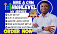 setup gohighlevel crm sub account data migration white label ghl a2p automation