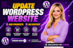 fix edit update redesign wordpress website,layout changes, elementor development