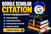 increase backdate google scholar citations writing publishing research article