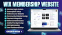 design a wix membership website with login, subscription and payment system